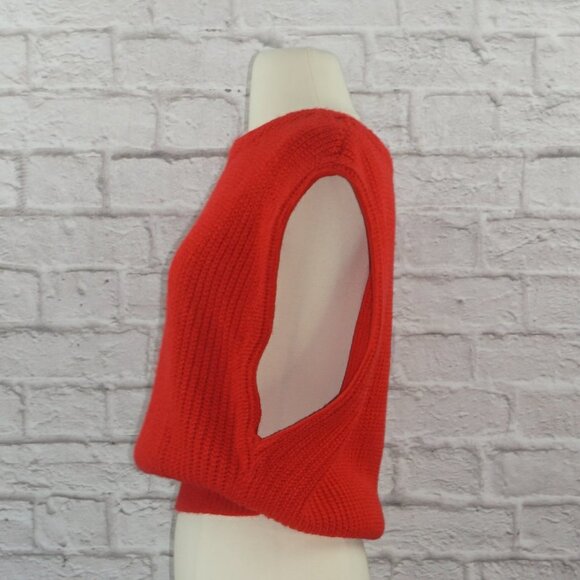 Vintage 70s DVF Diane Von Furstenberg Red Knit Sweater - Picture 2 of 10